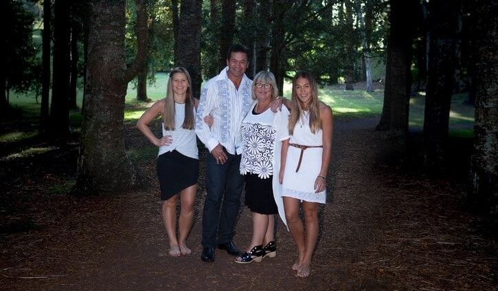 Family portrait at One Tree Hill - Auckland
