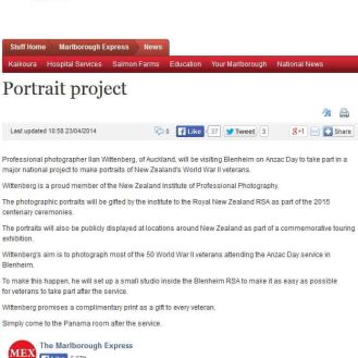 Portrait Project WWII veterans - nzipp